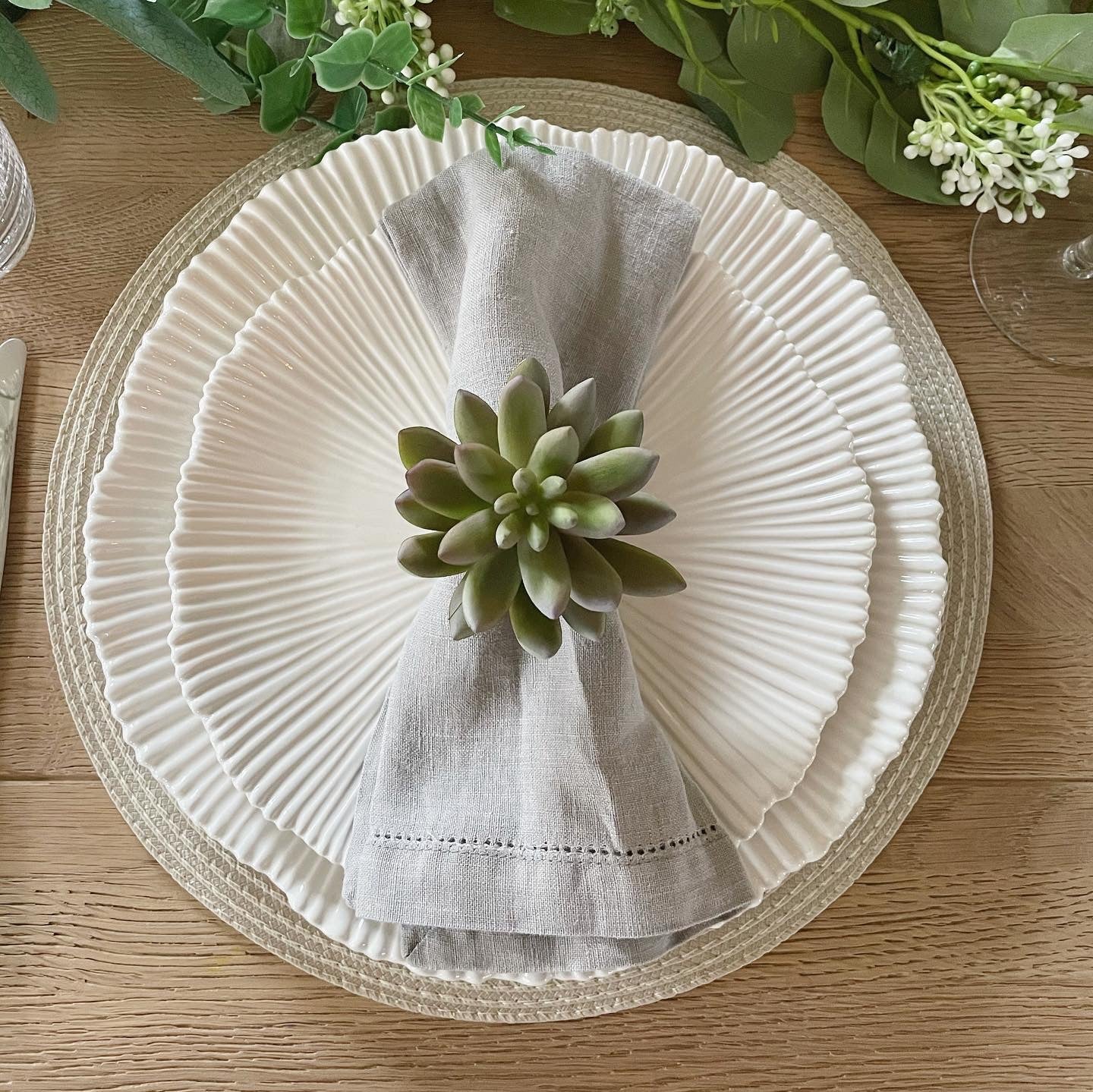 Echeveria Napkin Ring No6
