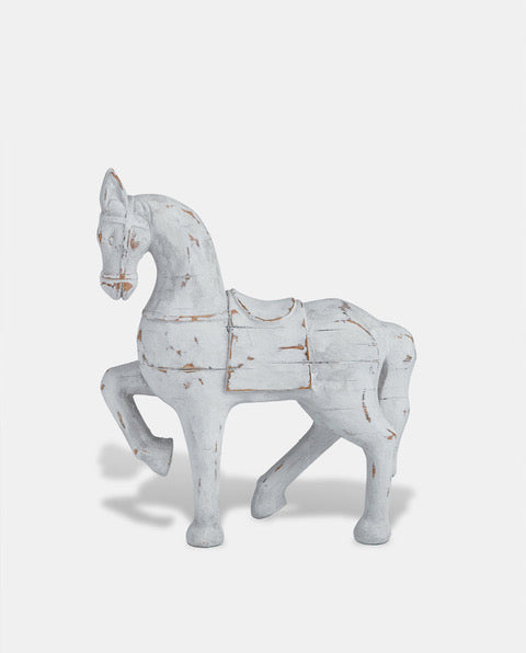 White 30 x 10 x 35cm Horse
